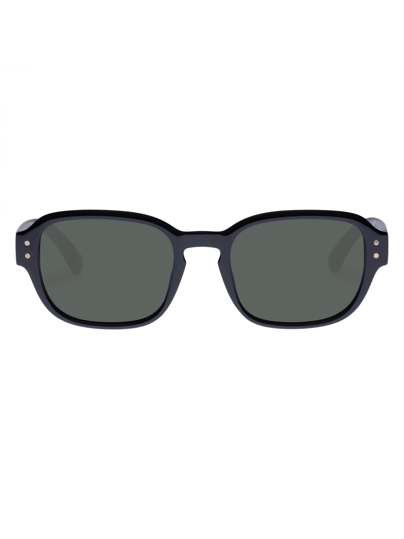 Le Specs Unthinkable Black/Green Mono Sunglasses