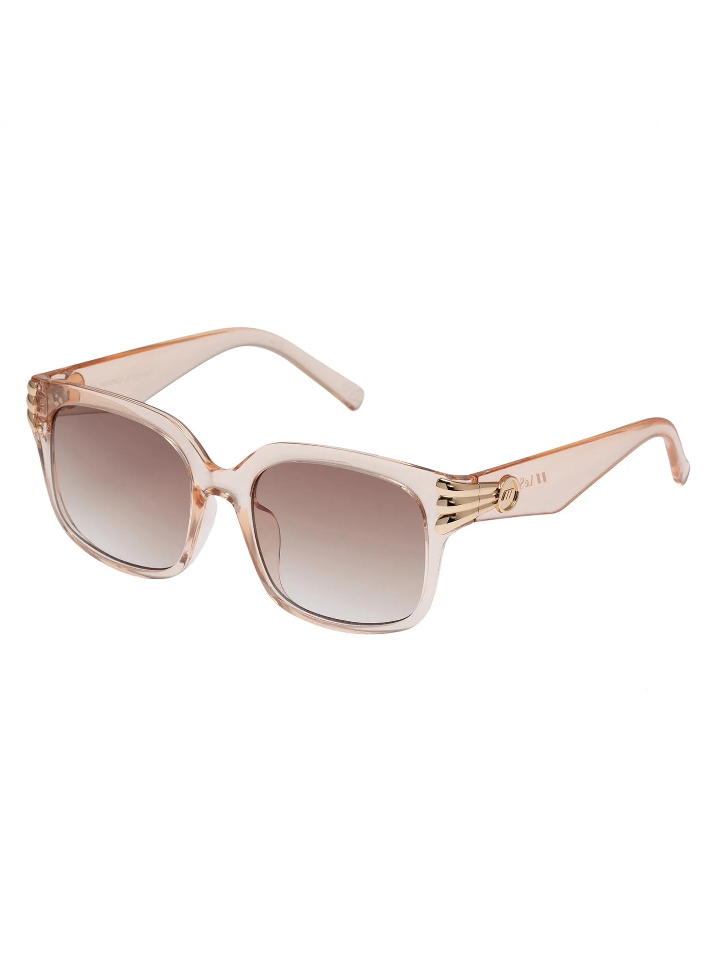 Le Specs Shell Shocked Pink Champagne Sunglasses