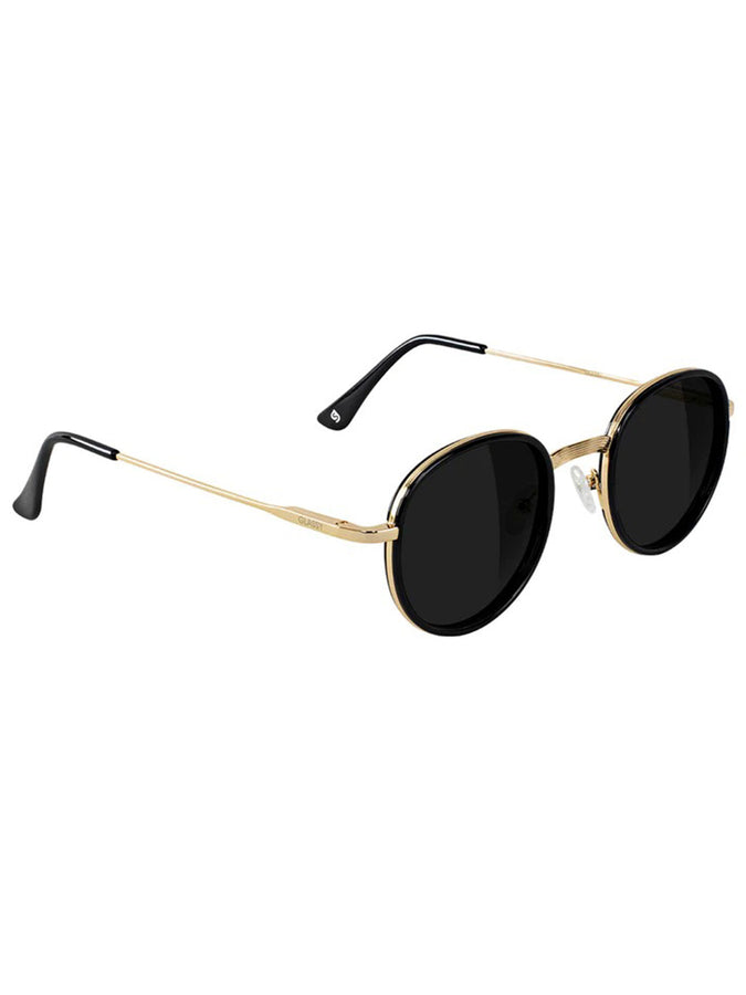 Glassy Lincoln Polarized Sunglasses | BLACK/GOLD POLARIZED