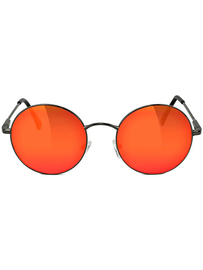 Glassy Mayfair Premium Polarized Sunglasses | BLACK/RED MIRROR
