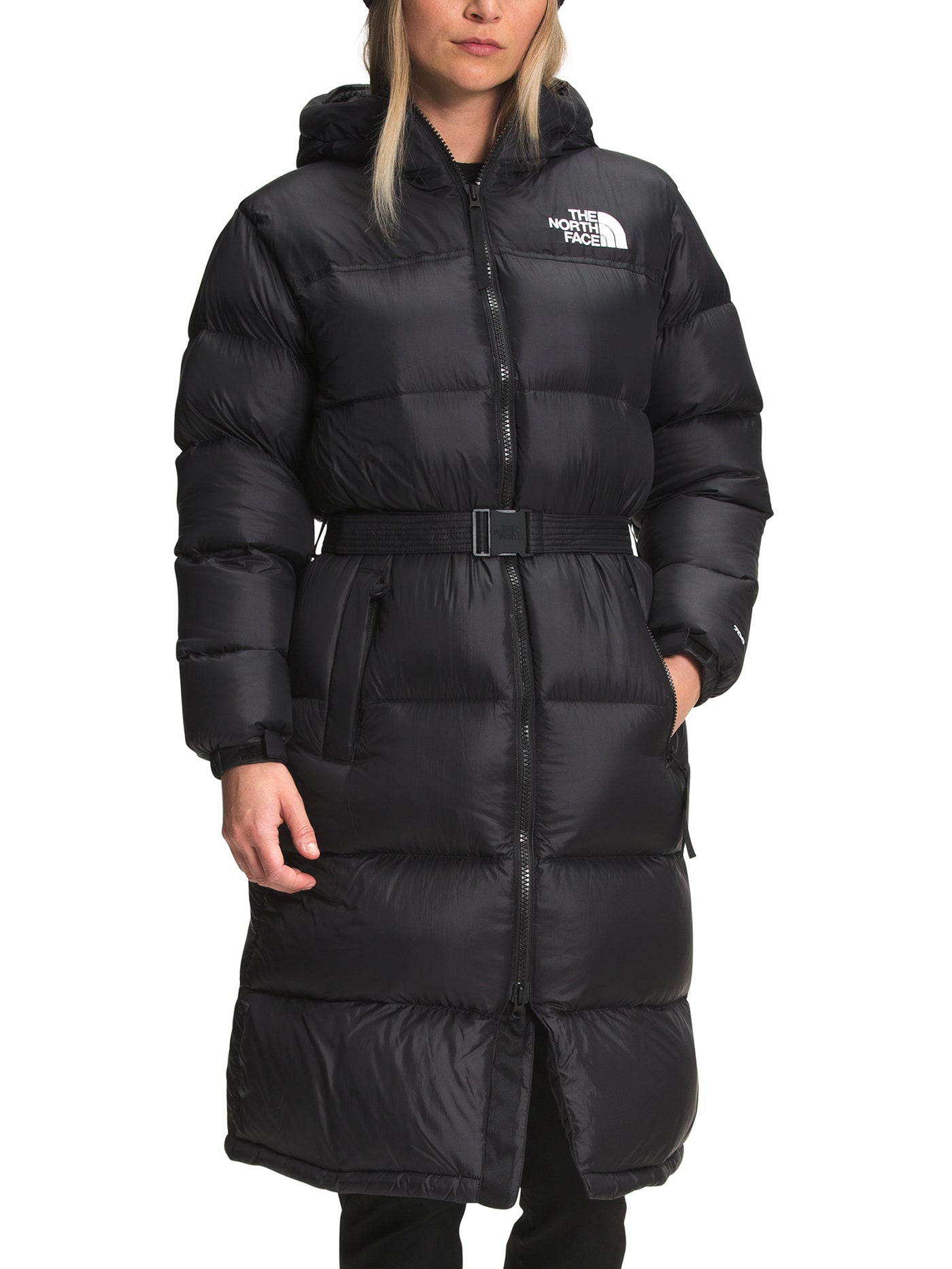 The North Face Nuptse Belted Long Parka Jacket