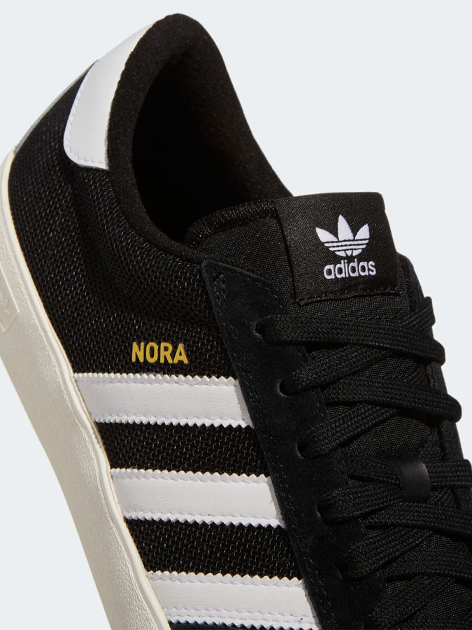 Adidas Nora Black/White/Gold Shoes | BLACK/WHITE/GOLD