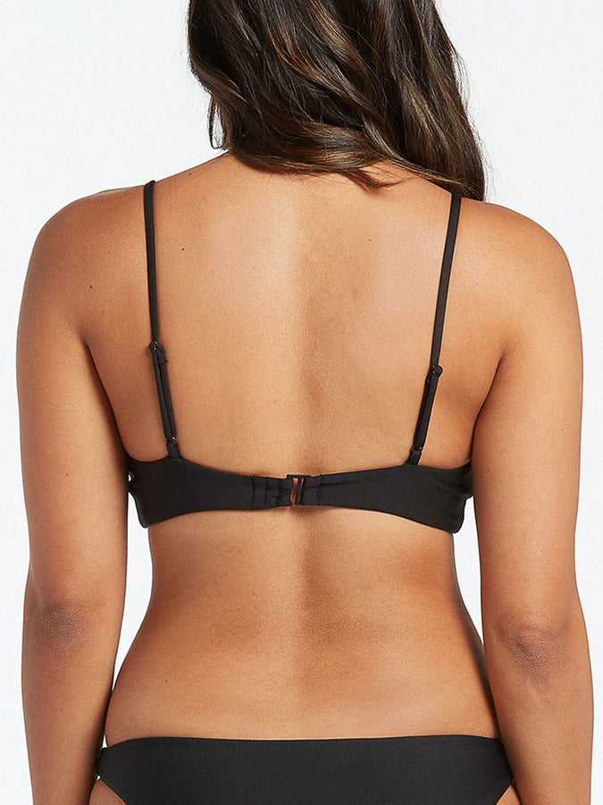 Volcom Simply Seamless V Neck Bikini Top | BLACK (BLK)