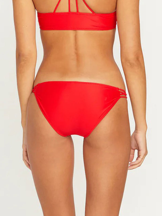 Volcom Spring 2023 Simply Solid Full Bikini Bottom | CANDY APPLE (CDY)