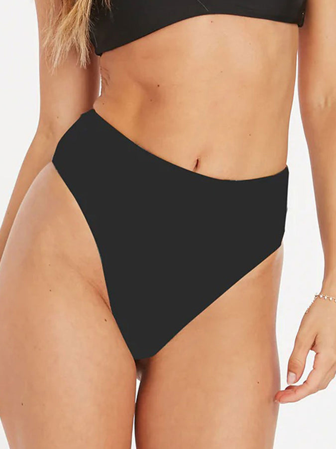 Volcom Simply Seamless Retro Bikini Bottom | BLACK (BLK)