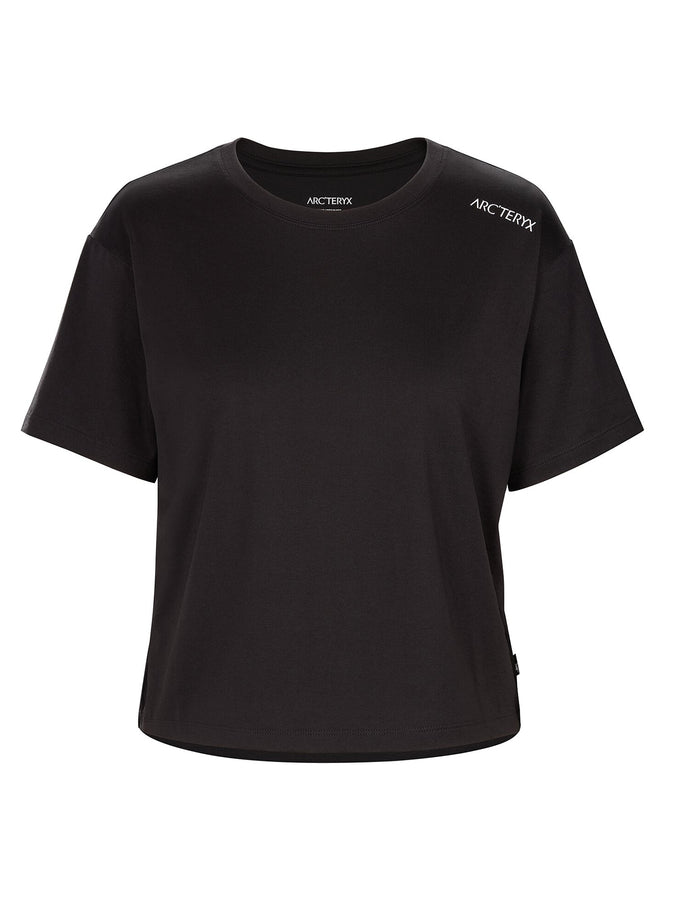 Arcteryx Off Center Crop T-Shirt | BLACK/AMOS