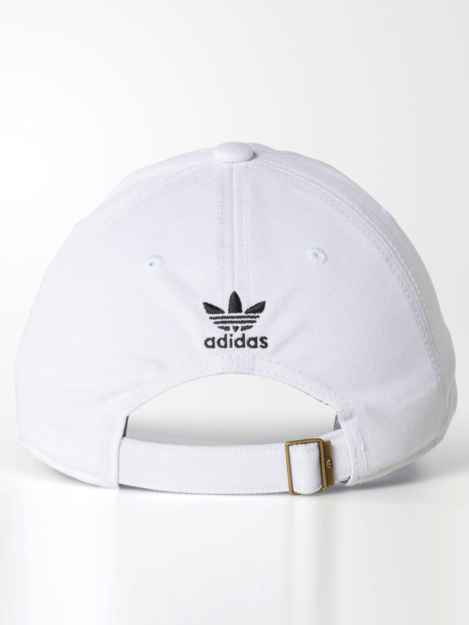 Adidas Relaxed Strapback Hat | WHITE/BLACK