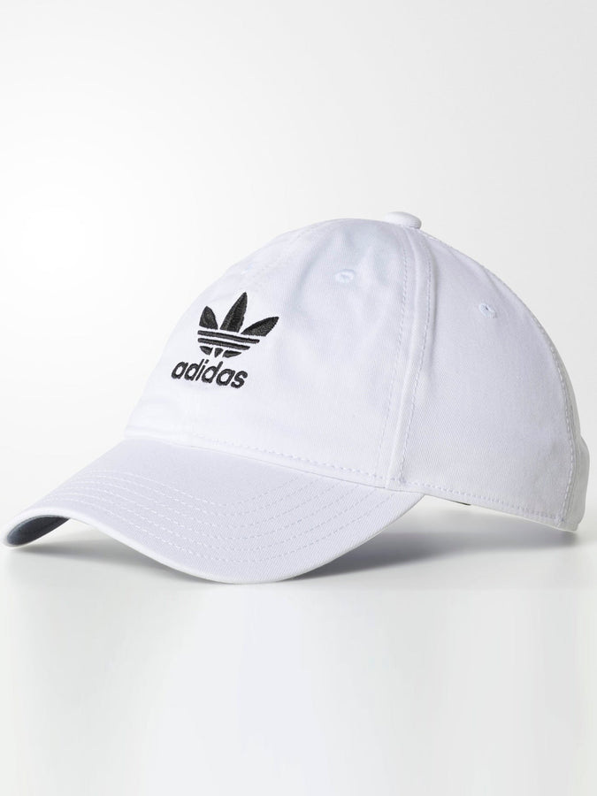 Adidas Relaxed Strapback Hat | WHITE/BLACK
