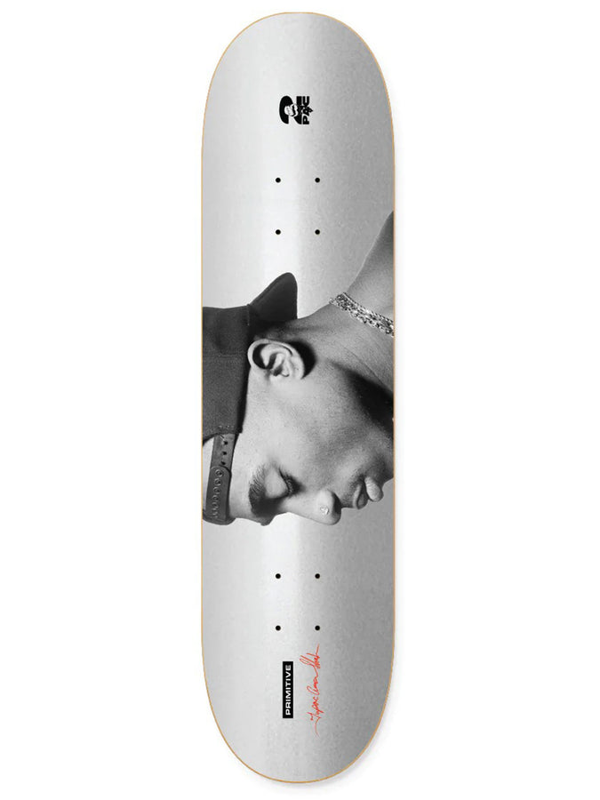 Primitive x Tupac No Changes 8.125 Skateboard Deck | SILVER