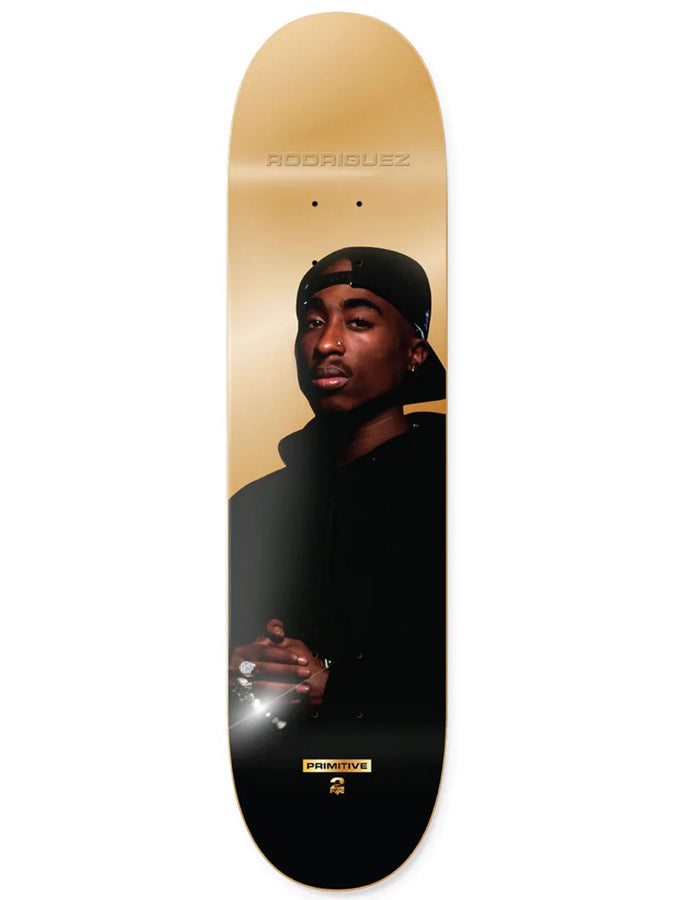 Primitive x Tupac Rodriguez Shine 8.38 Skateboard Deck | GOLD