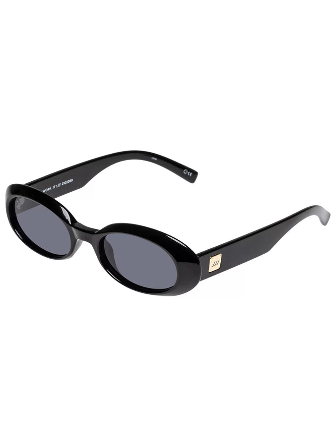 Le Specs Work It! Sunglasses | BLACK/SMOKE MONO