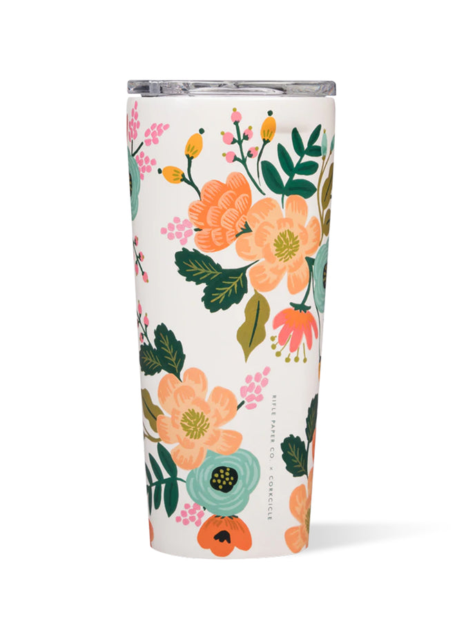 Corkcicle x Rifle Paper 24oz Tumbler | GLOSS CREAM LIVELY FLORAL