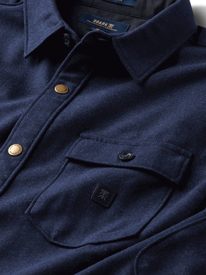 Roark Nordsman Long Sleeve Buttondown Shirt | DARK NAVY (DNV)
