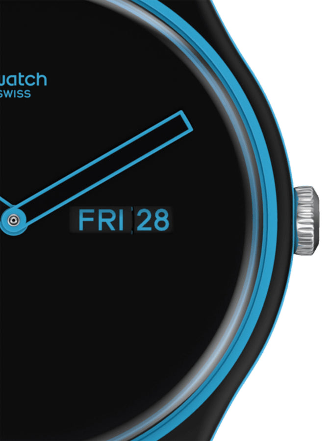 Swatch Minimal Line Blue Watch | EMPIRE 