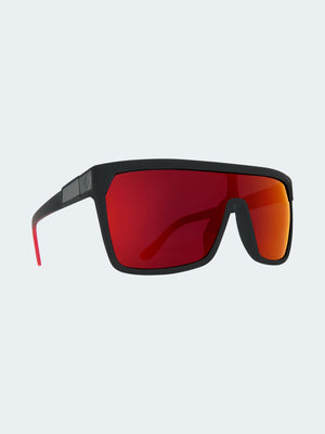 Spy Flynn Soft Matte Black Red Sunglasses