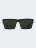 Spy Montana Soft Matte Black Gray Green Sunglasses