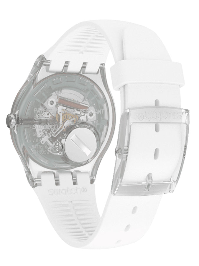 Swatch Polar White Watch | PURPLE