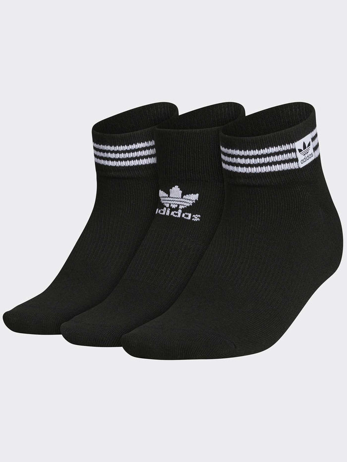 Adidas Superlite 3-Stripes Low-Cut 3 Pack Socks | BLACK/WHITE