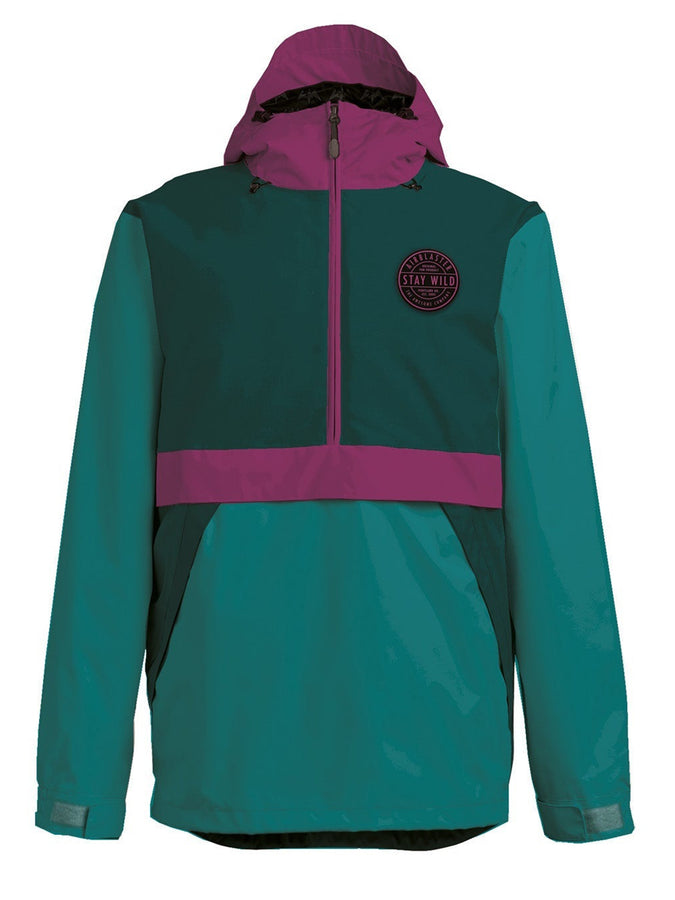 Airblaster Lady Trenchover Snowboard Jacket 2023 | SPRUCE/MAGENTA