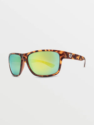 Volcom Baloney Matte Tort/Green Polar Sunglasses