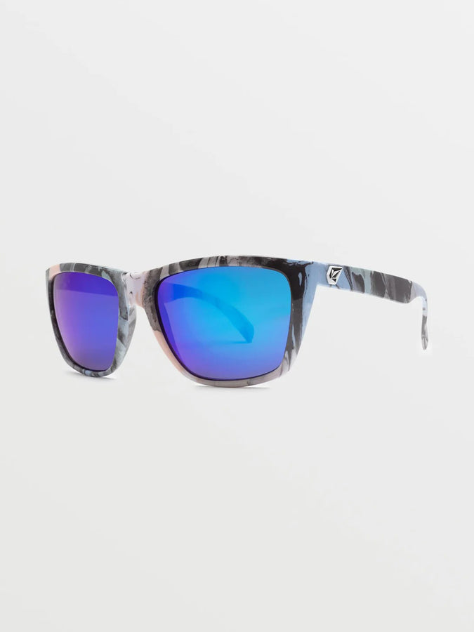 Volcom Plasm Skulls/Blue Mirror Sunglasses | SKULLS/BLUE MIRROR