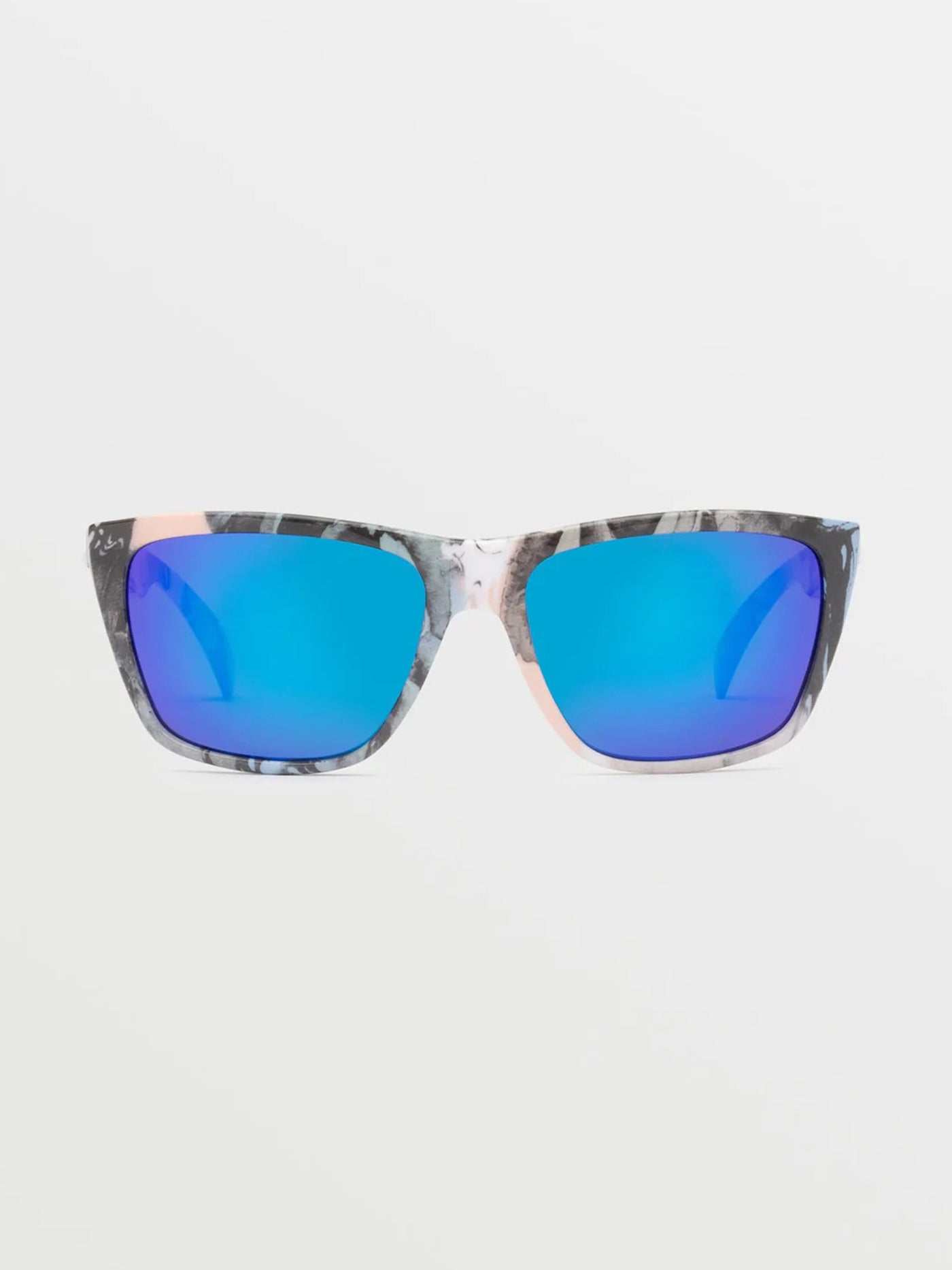 Volcom Plasm Skulls/Blue Mirror Sunglasses
