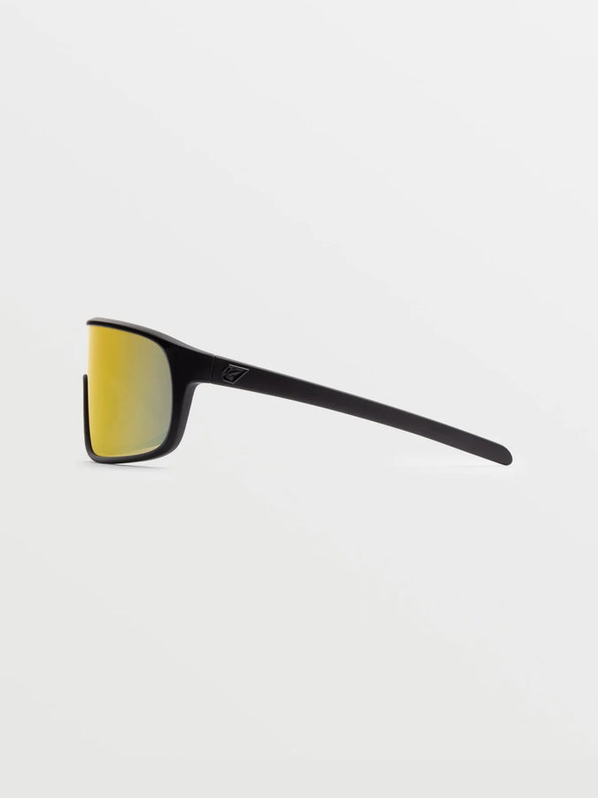 Volcom Macho Matte Black/Gray Red Chrome Sunglasses | MATTE BLACK/GRAY RED CHRM