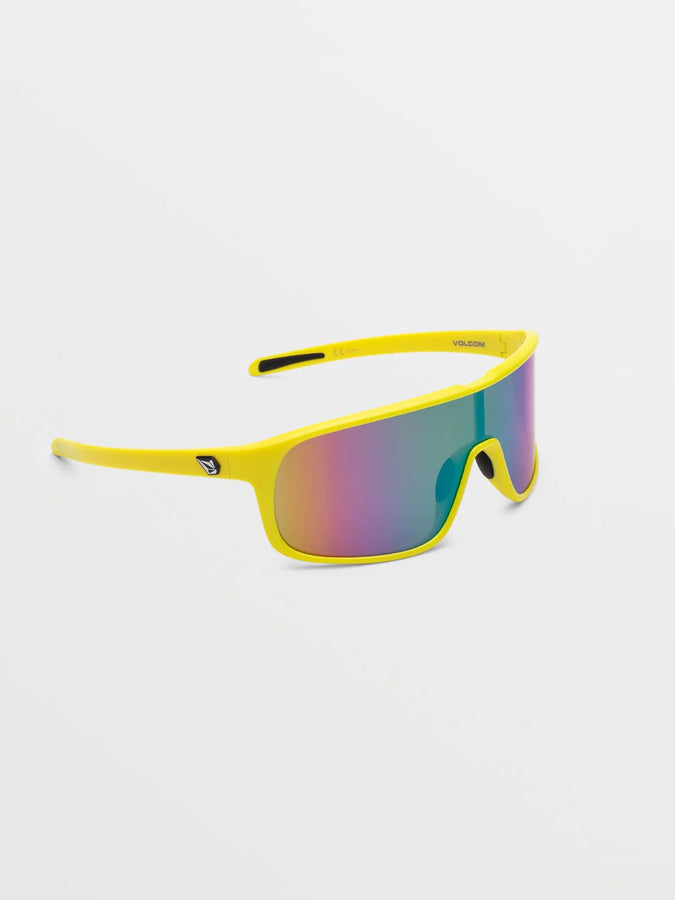 Volcom Macho Gloss Yellow Aqua/Rainbow Mirror Sunglasses | GLOSS YELLOW AQUA/RAINBOW