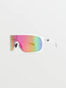 Volcom Macho Matte Trans Clear/Gray Pink Mirror Sunglasses
