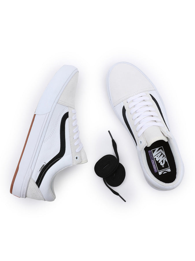 Vans Old Skool Shoes Pewter/True White — Pedal Action BMX