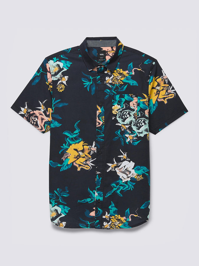 Vans Summer 2023 Kessel Short Sleeve Buttondown Shirt | BLACK (BLK)