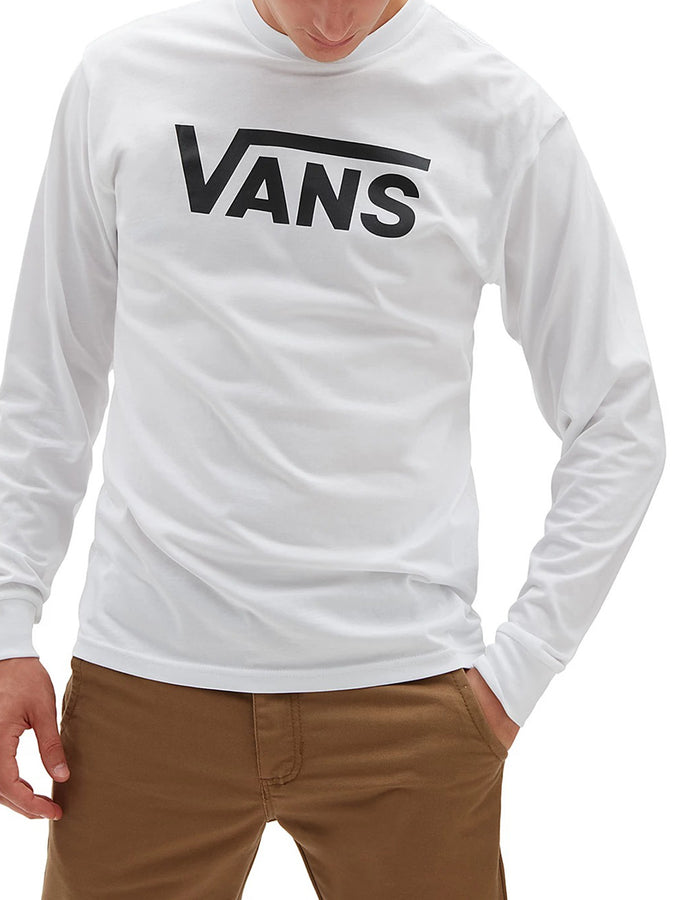 Vans Classic Long Sleeve T-Shirt | WHITE/BLACK (YB2)