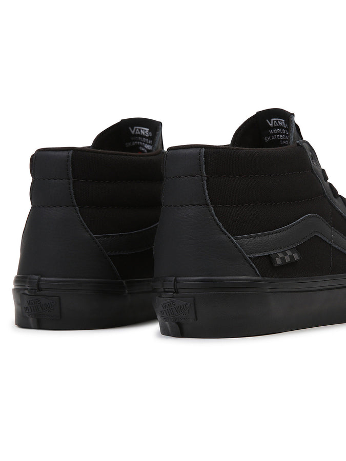 Vans Holiday 2022 Skate Grosso Mid Black/Black Shoes | BLACK/BLACK (BKA)