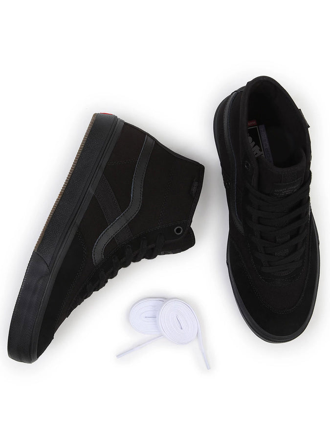 Vans Crockett High Black Shoes | BLACK (BLA)