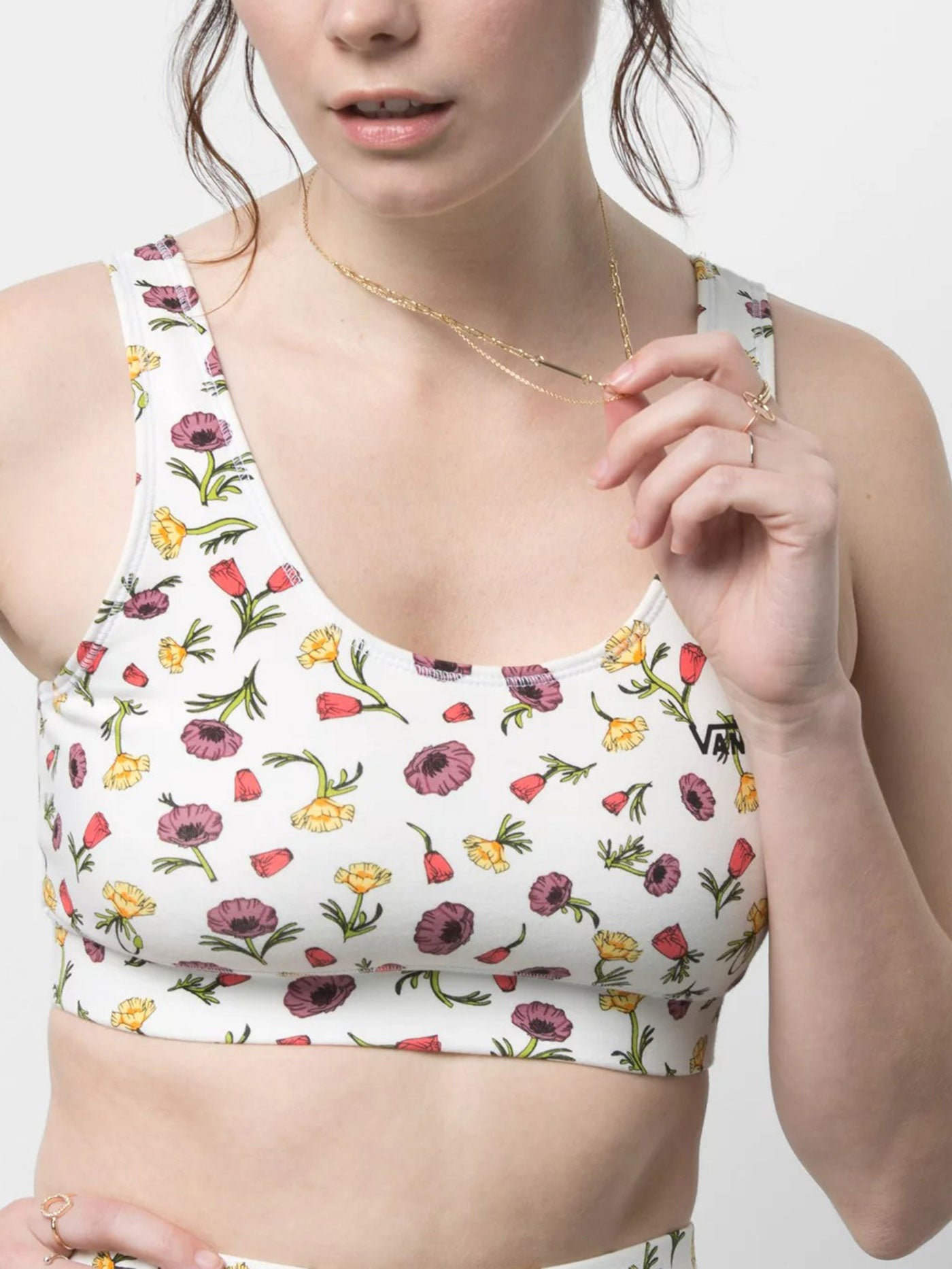 Flying V Print Bra