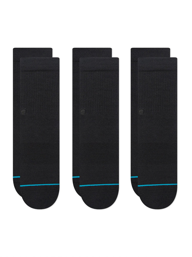 Stance Icon 3 Pack Socks | BLACK (BLK)