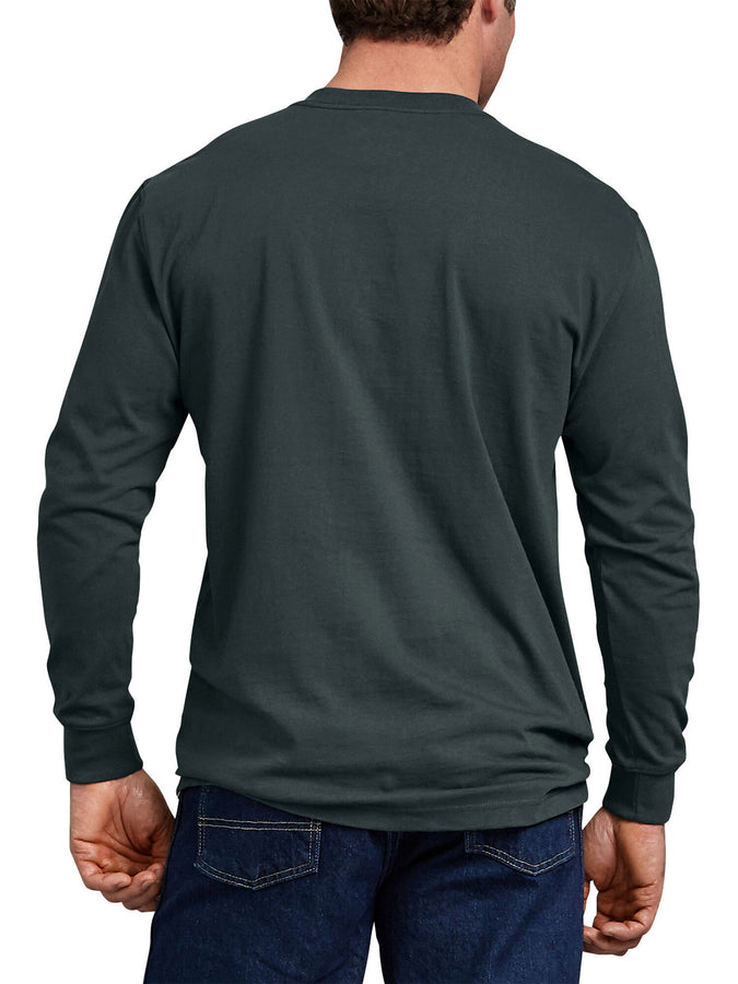 Dickies Heavyweight Pocket Long Sleeve T-Shirt | HUNTER GREEN (GH)