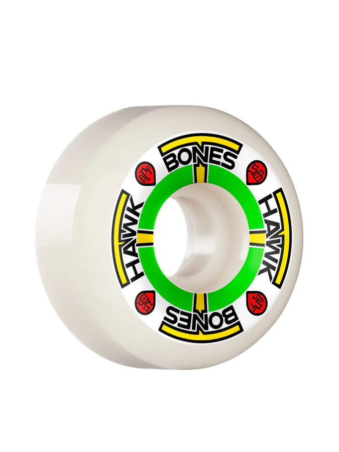 Bones SPF P5 Sidecut Hawk T-Bones ll Skateboard Wheels | WHITE