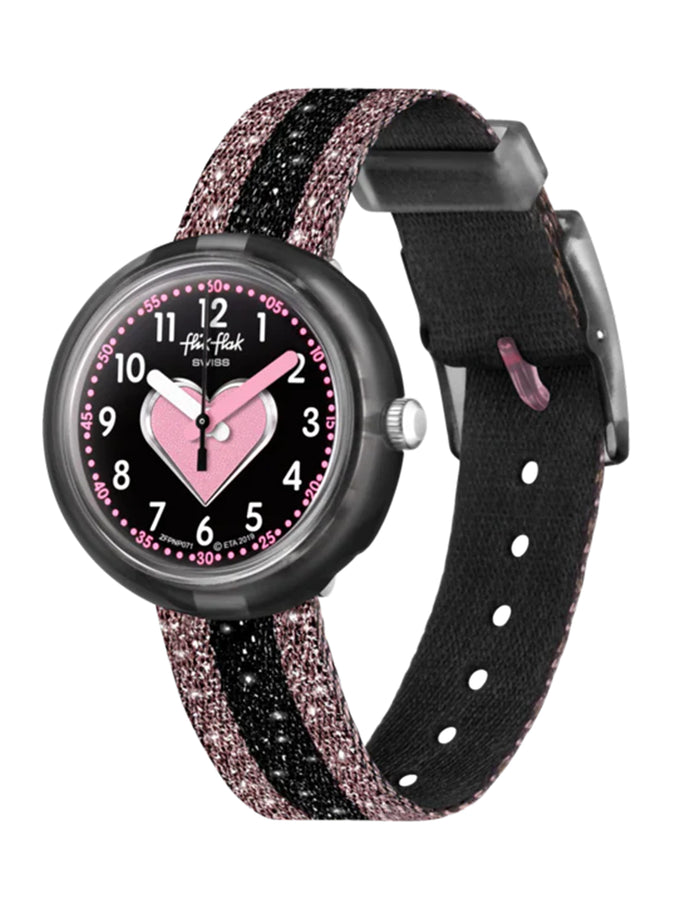Swatch Flik Flak Cuoricino Watch | BLACK