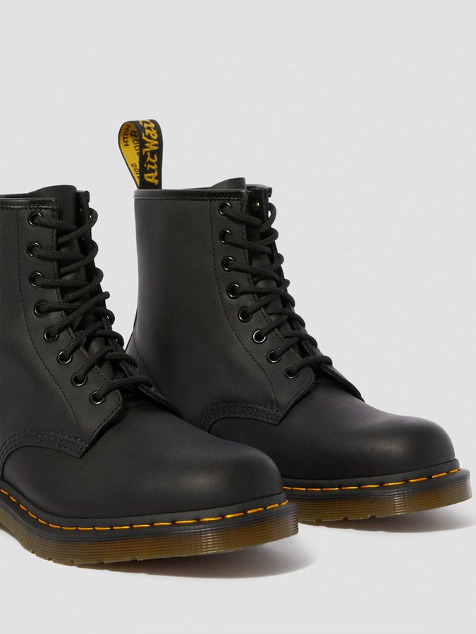 Dr Martens 1460 Black Greasy Boots | BLACK GREASY