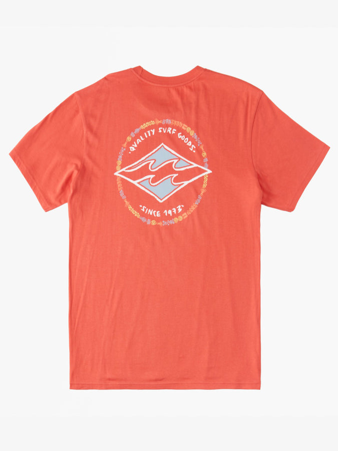 Billabong Summer 2023 Rotor Diamond T-Shirt | DARK CORAL (RNH0)
