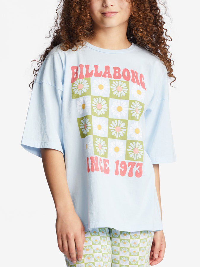 Billabong Spring 2023 Let Happiness Bloom T-Shirt | SONGBIRD BLUE (BFT0)