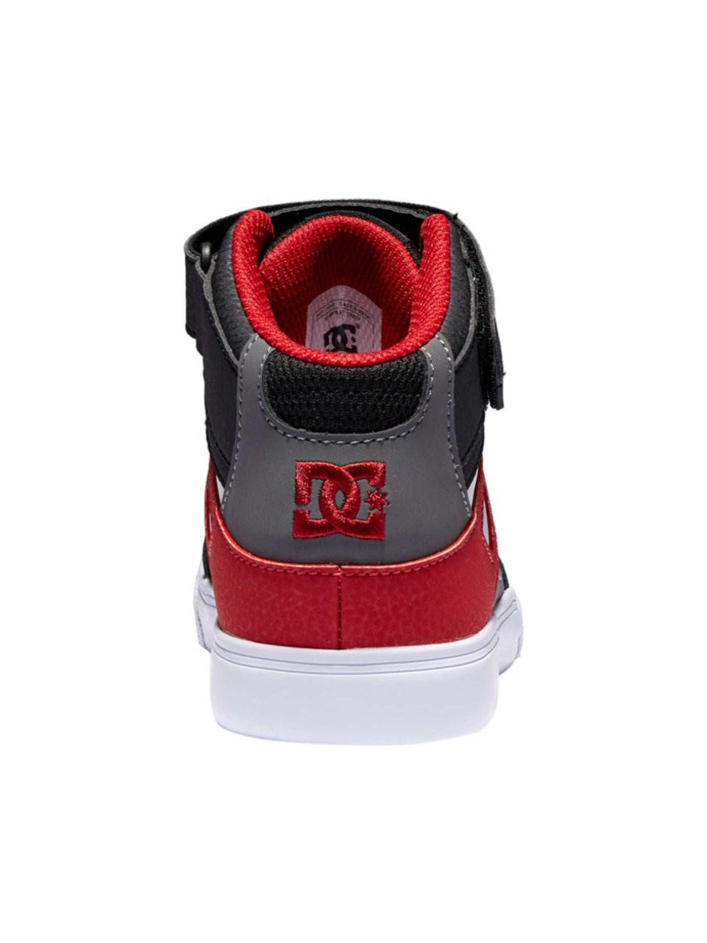 DC Pure High-Top EV White/Grey/Red Shoes