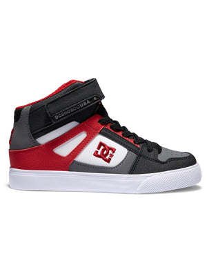 DC Pure High-Top EV White/Grey/Red Shoes