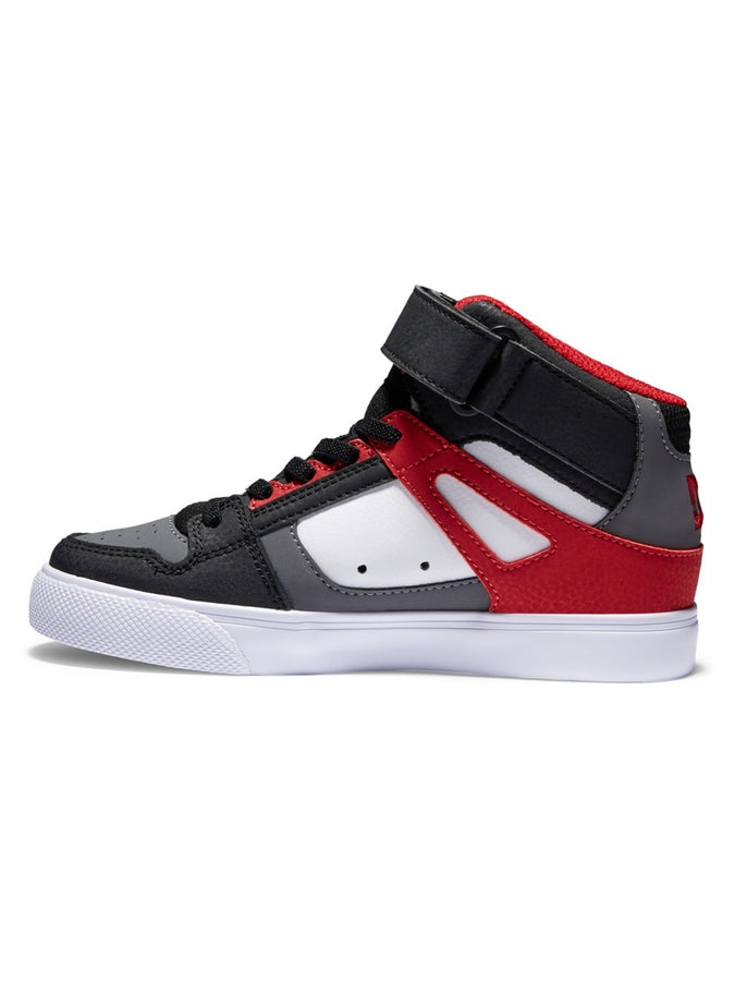 DC Pure High-Top EV White/Grey/Red Shoes | WHITE/GREY/RED (WYR)