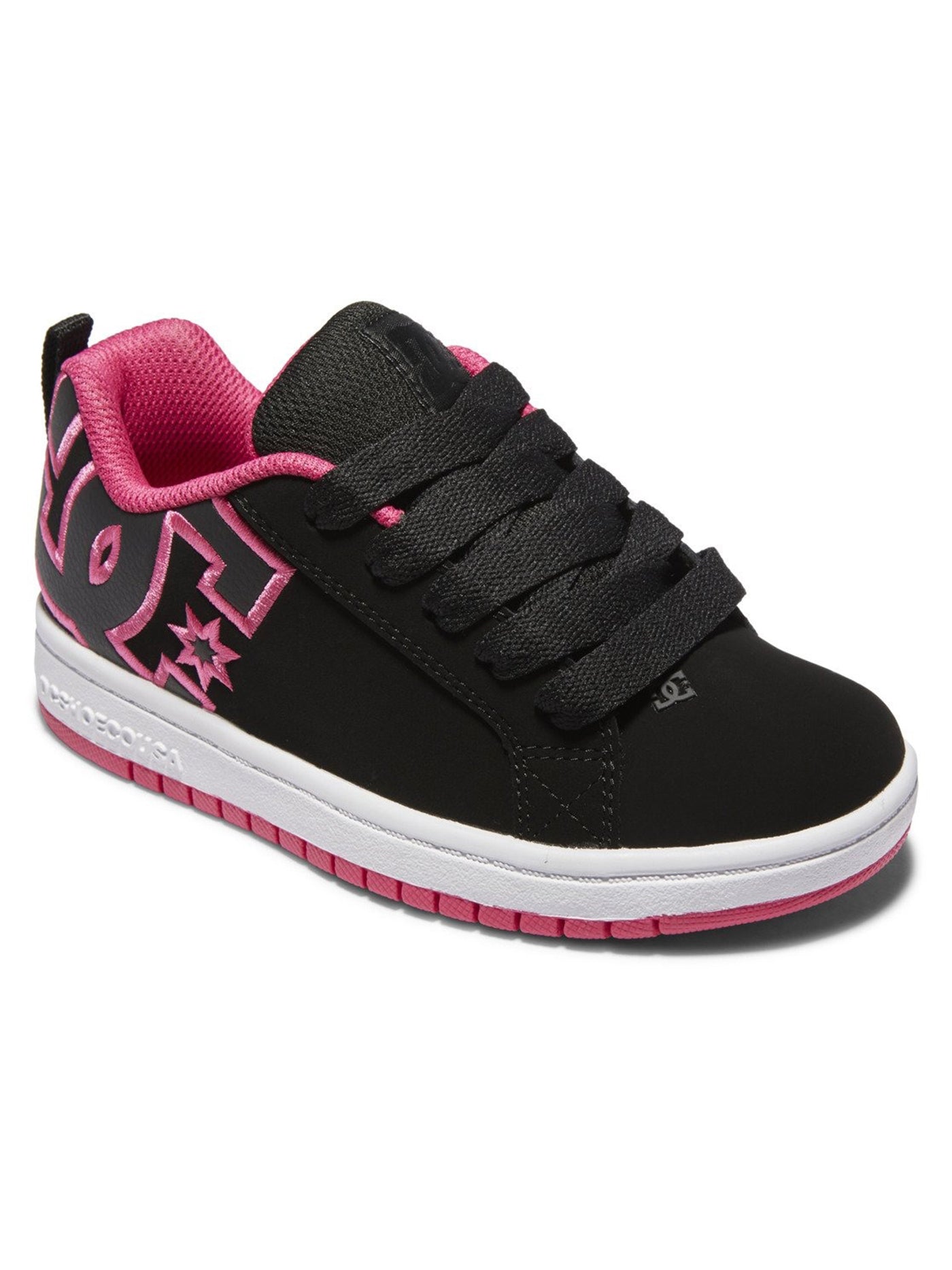 DC Court Graffik Black/Pink Stencil Shoes