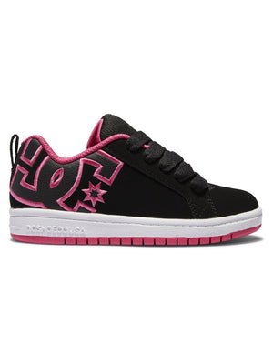 DC Court Graffik Black/Pink Stencil Shoes