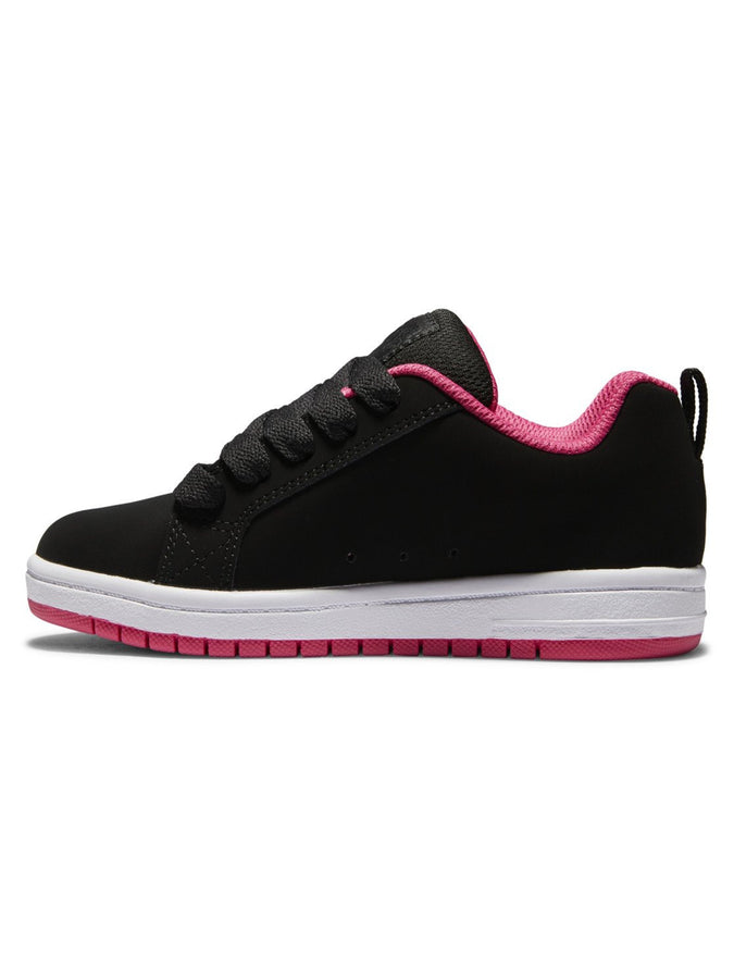 DC Court Graffik Black/Pink Stencil Shoes | BLACK/PINK STENCIL (KPS)