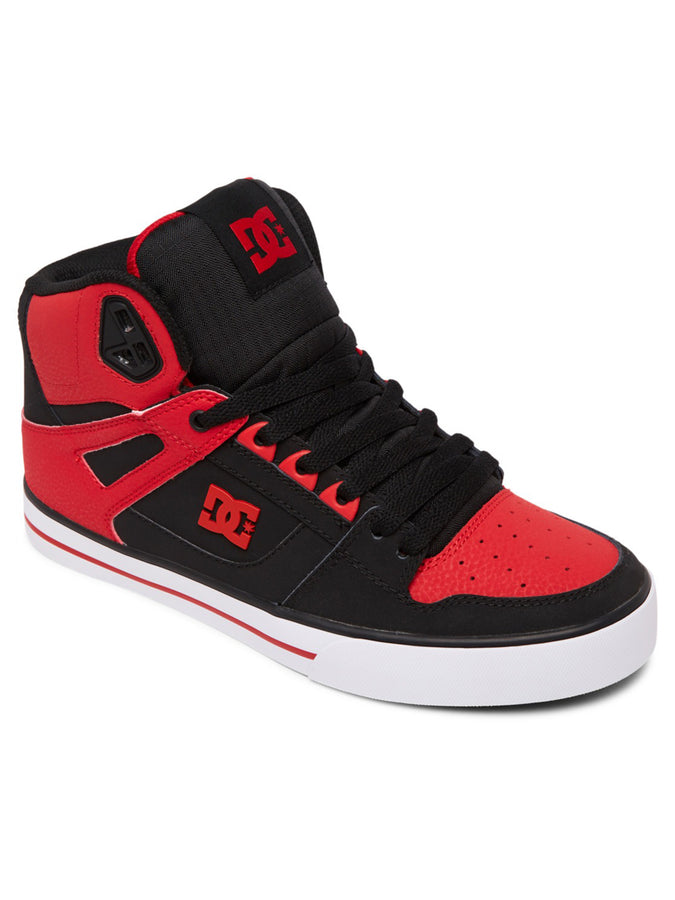 DC Pure High-Top WC Fiery Red/White/Black Shoes | FIERY RED/WHITE/BLK (FWB)