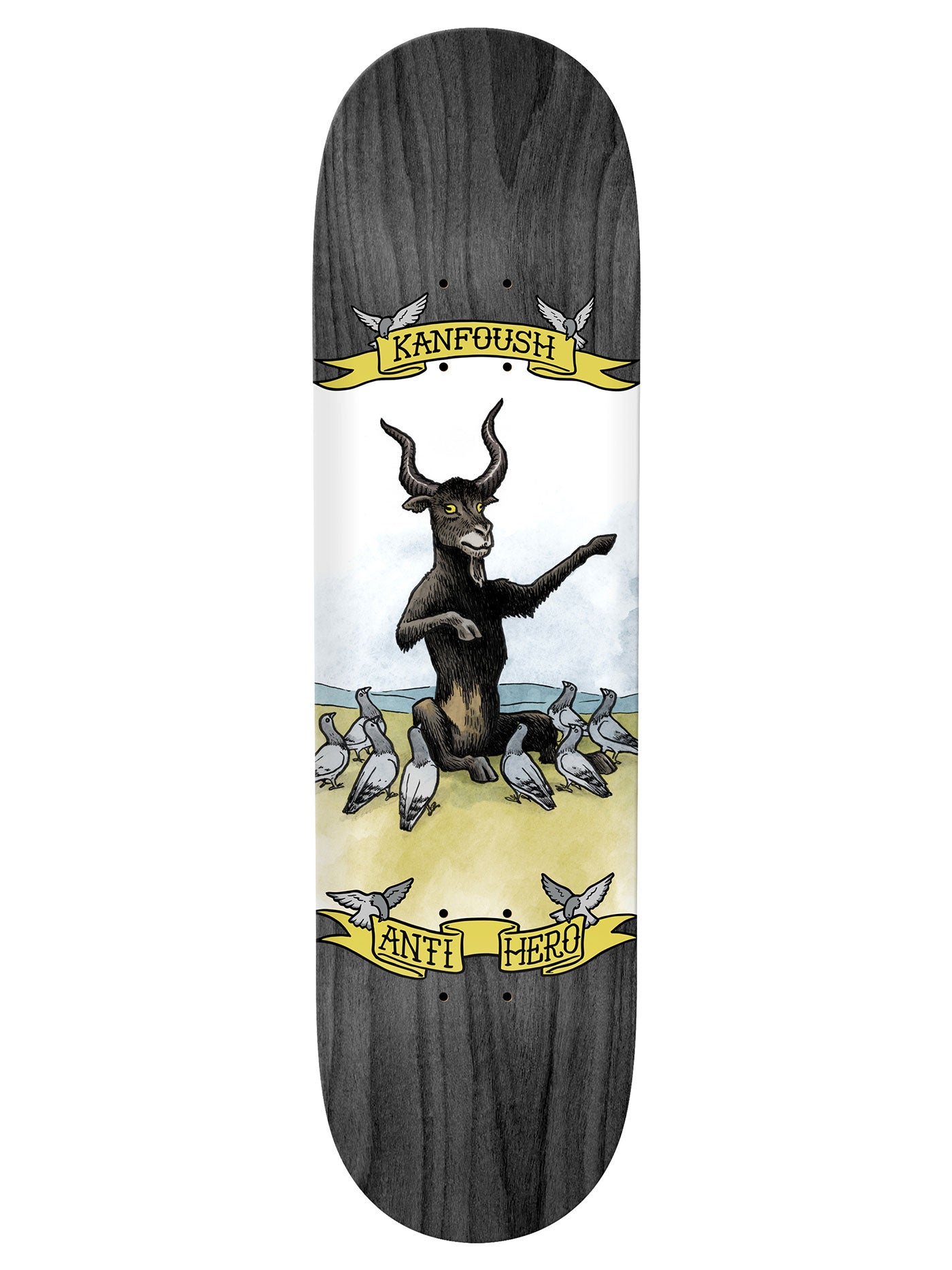 Anti Hero Kanfoush Pigeon Religion 8.75 Skateboard Deck